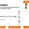TERRIER200K1 - Bluetooth Wi-Fi IoT pohon jednokřídlé brány do 2,5m průjezdu a hmotnosti 250kg